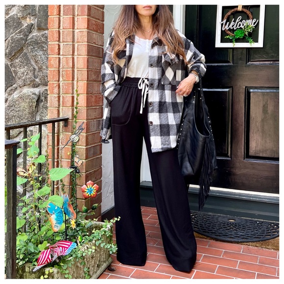 #22 Shirt Jacket Fabulous Check Print Shirt Top Jacket - Picture 5 of 6